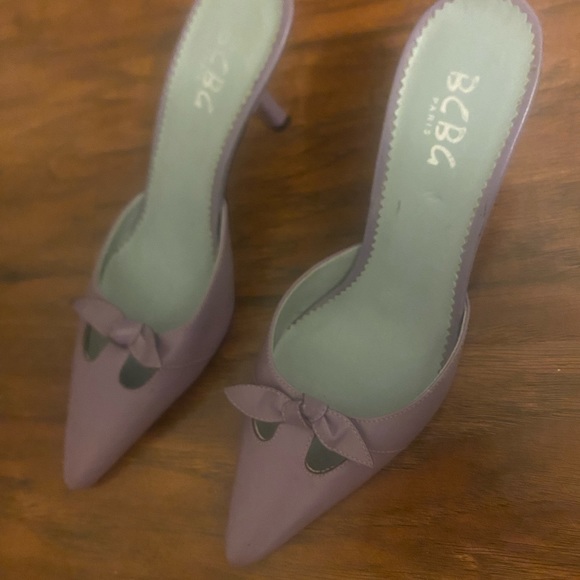 Bcbg Paris kitten heels slides with bow - Picture 2 of 5